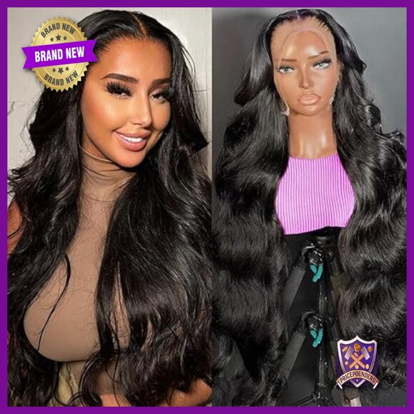 30 Inch 13x6 Lace Front Wig Human Hair 200% Density Body Wave Glueless main image 6